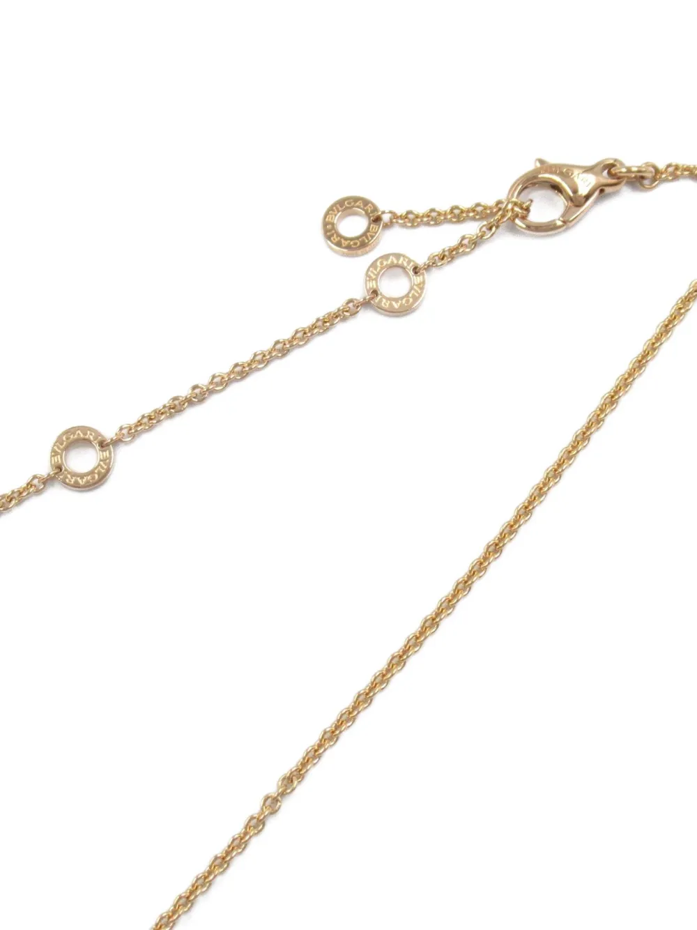 Pre-owned Bvlgari 2010s 18k Rose Gold B.zero1 Necklace