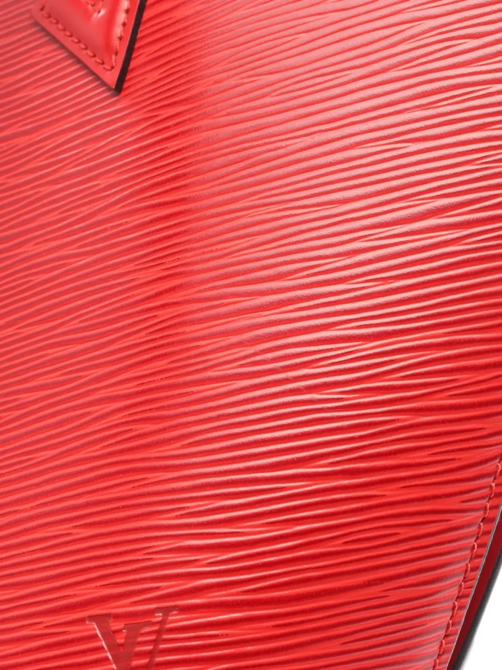 Pre-owned Louis Vuitton 1996 Medium Saint-jacques Èpi-leather Tote Bag In Red