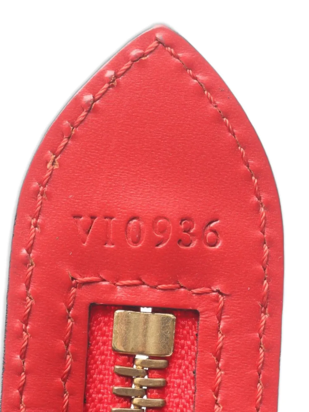 Pre-owned Louis Vuitton 1996 Medium Saint-jacques Èpi-leather Tote Bag In Red