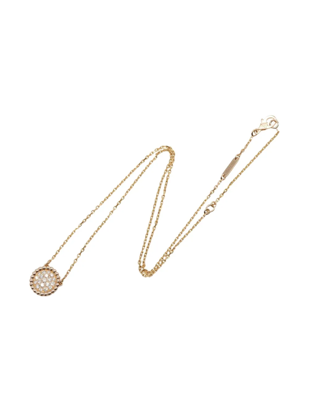 Van Cleef & Arpels 2010s 18K rose gold Perlée diamond necklace | Gold | Image 1