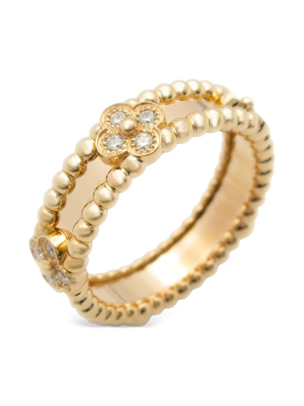 Van Cleef & Arpels 2010 18kt rose gold Perlée Sweet Clover ring | Pre-Owned | Image 2