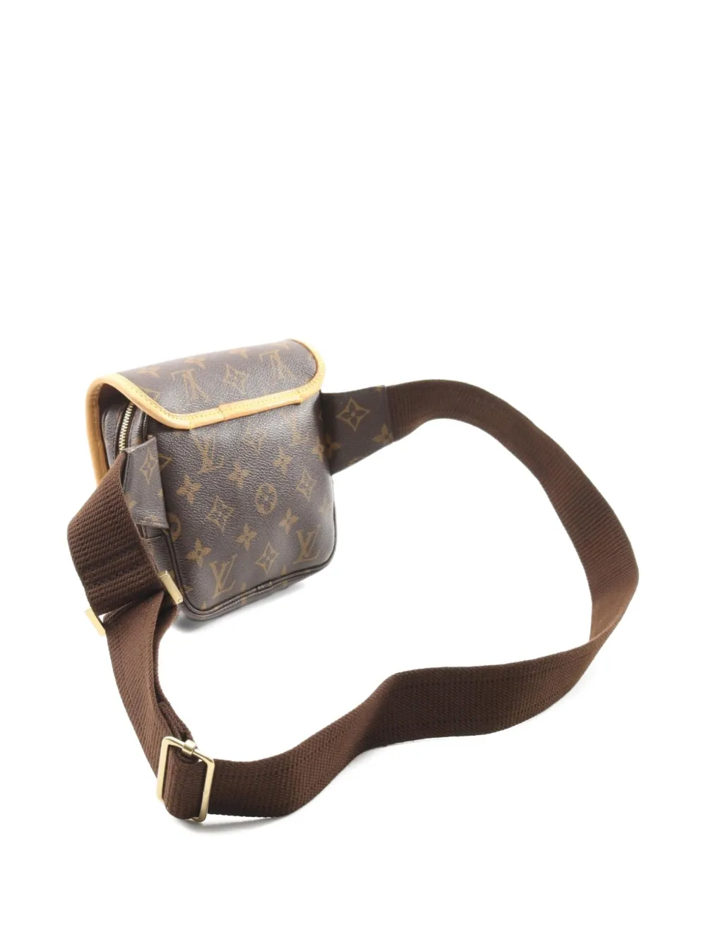 Pre-owned Louis Vuitton 2006 Monogram Belt Bag In Brown