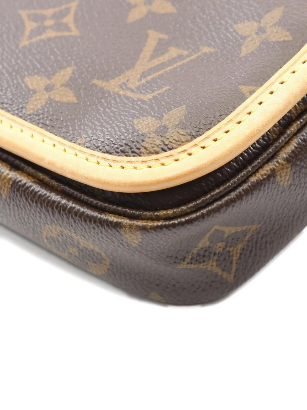 Pre-owned Louis Vuitton 2006 Monogram Belt Bag In Brown