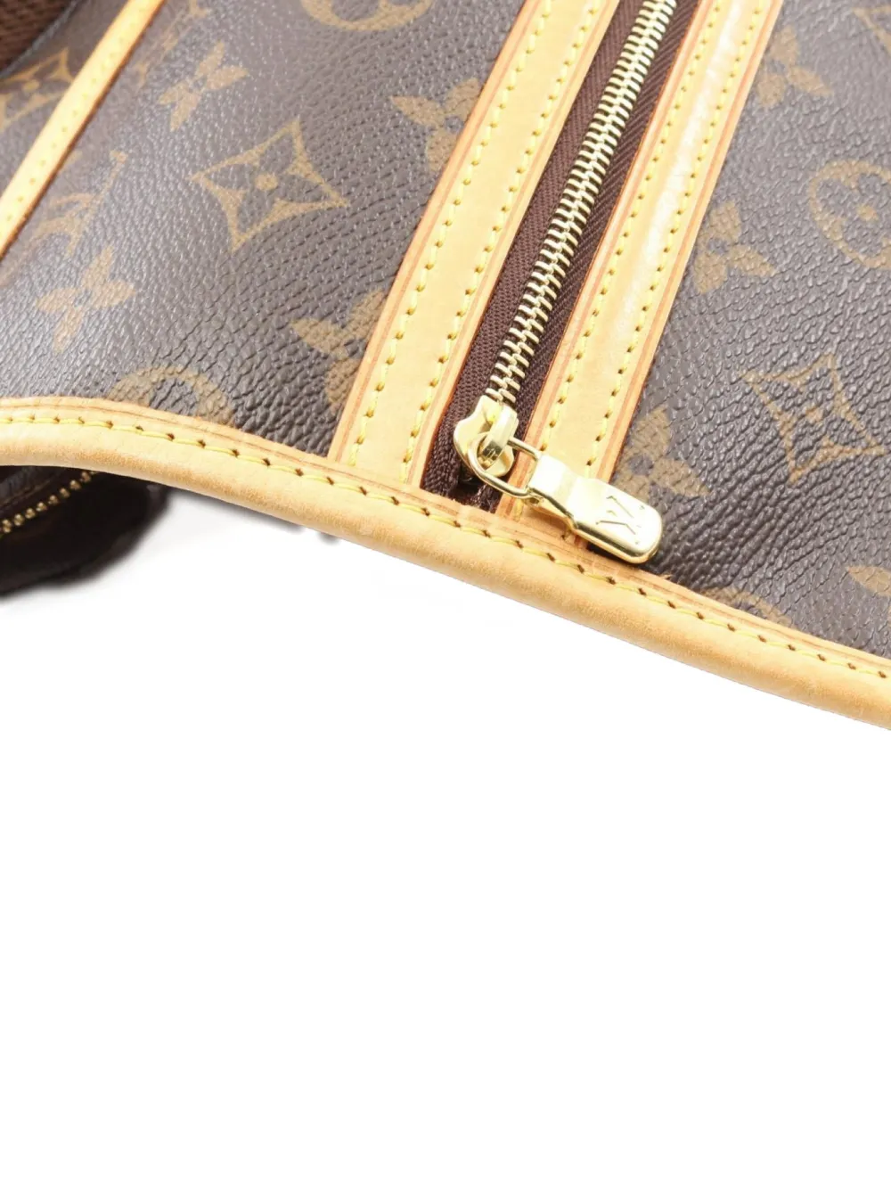 Pre-owned Louis Vuitton 2006 Monogram Belt Bag In Brown
