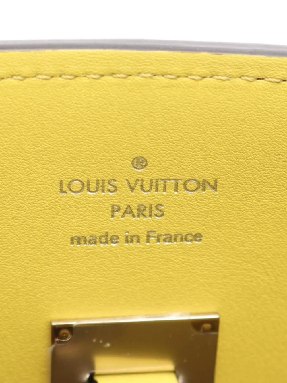 Pre-owned Louis Vuitton 2018 Mirror Pm Veil Acid Tote Bag In Yellow