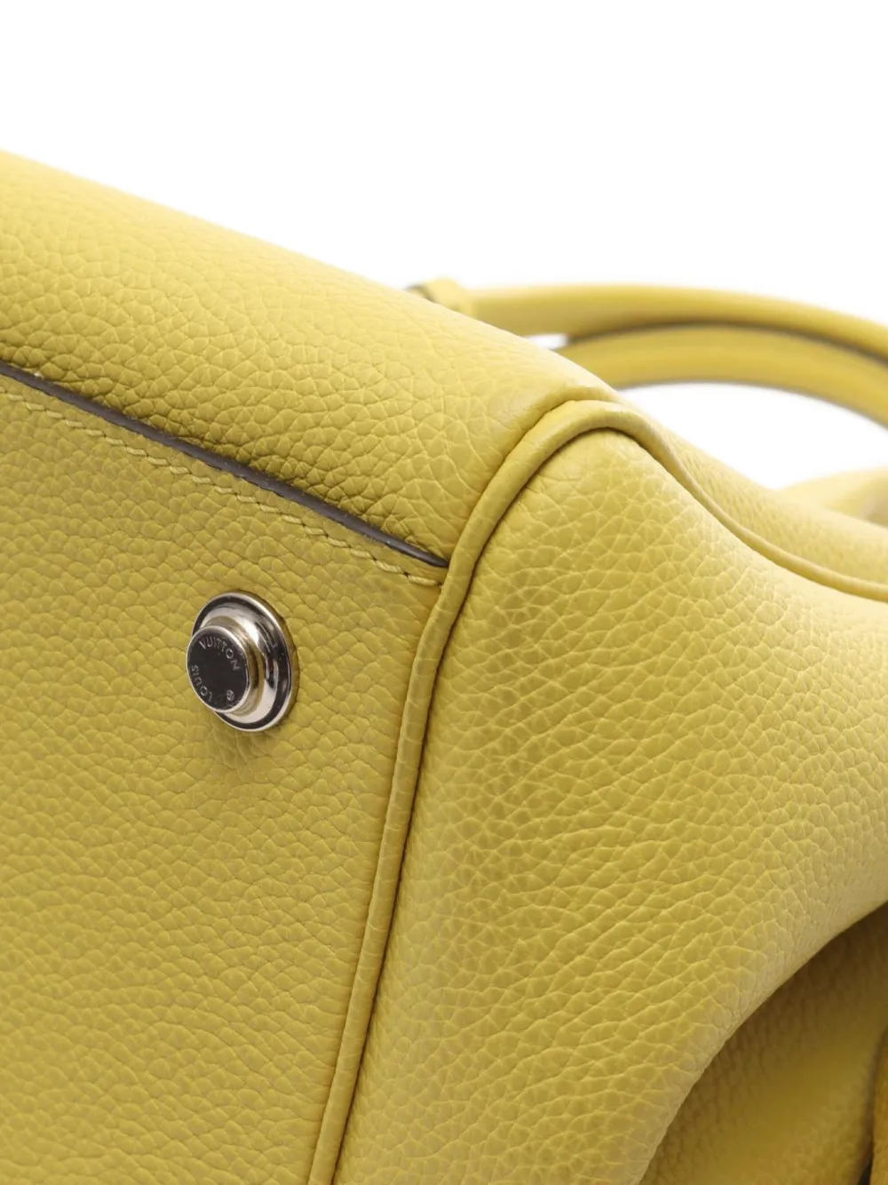 Pre-owned Louis Vuitton 2018 Mirror Pm Veil Acid Tote Bag In Yellow