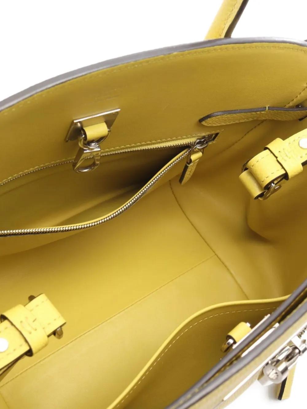 Pre-owned Louis Vuitton 2018 Mirror Pm Veil Acid Tote Bag In Yellow