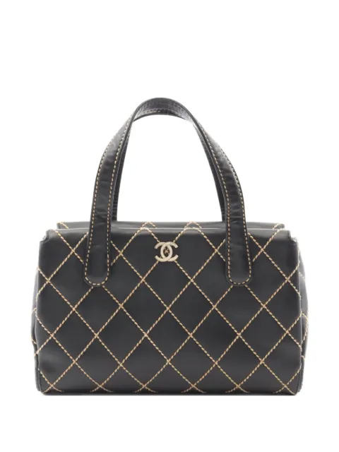 CHANEL Pre-Owned 2000~2002 small diamond-quilting tote bag