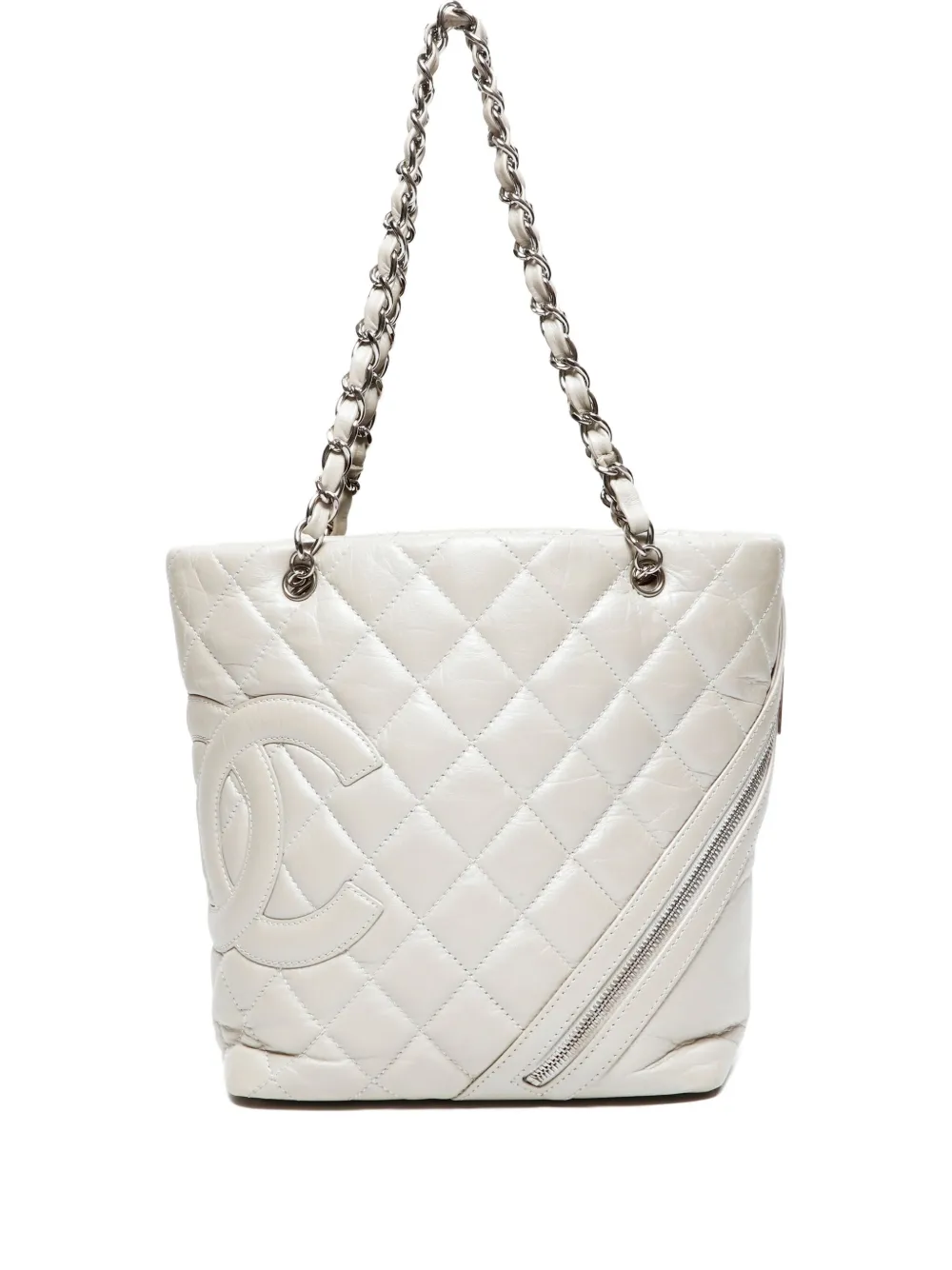 CHANEL Pre-Owned 2006-2008 カンボンライン ショルダーバッグ - ニュートラル CHANEL Pre-Owned 2006-2008 カンボンライン ショルダーバッグ - ニュートラル