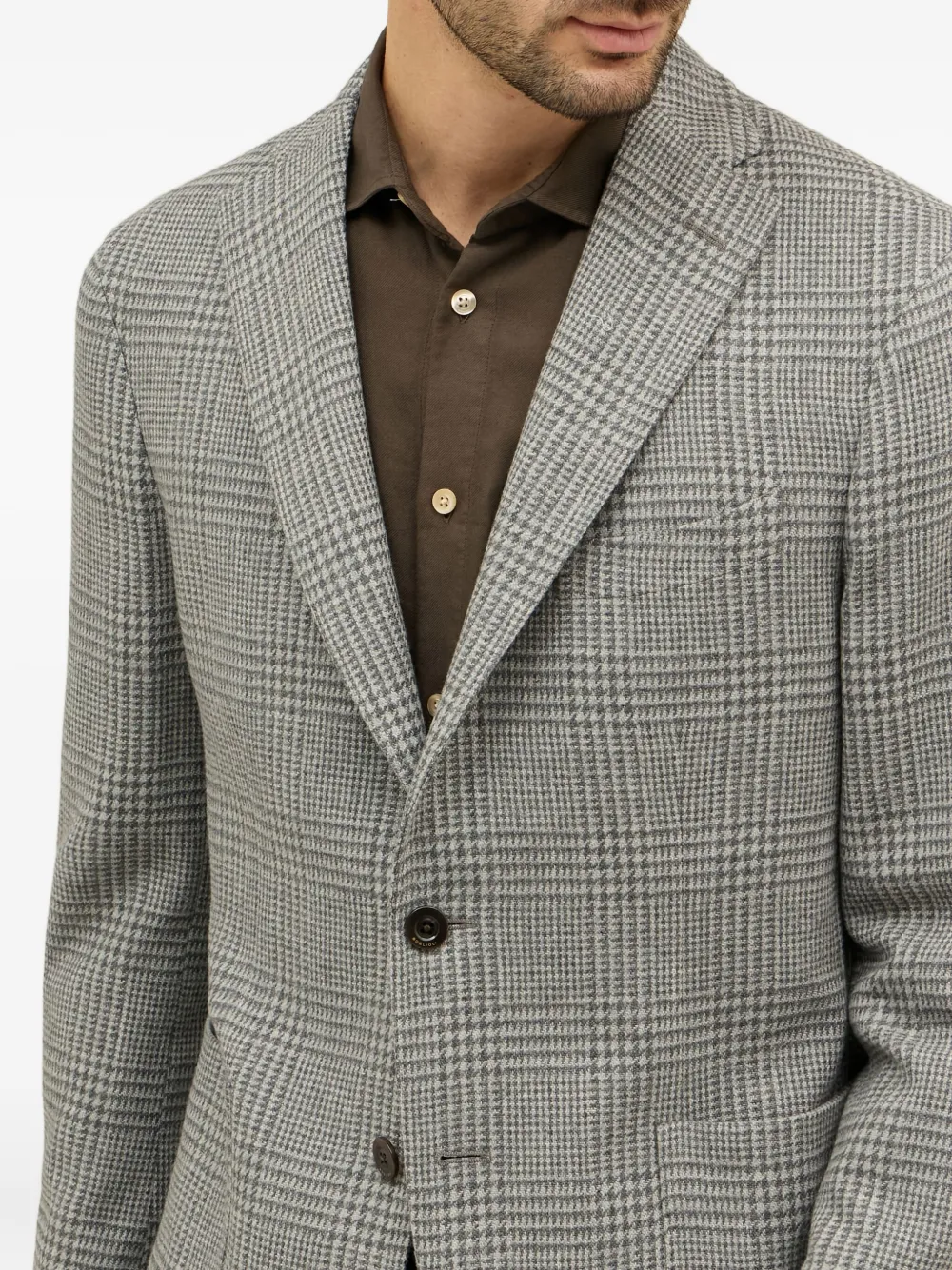 Boglioli Geruite blazer Grijs