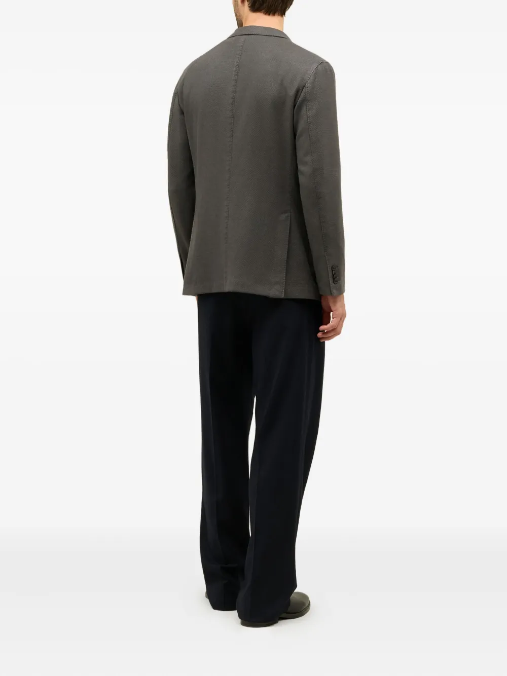 Boglioli Blazer met drie knopen en textuur Grijs