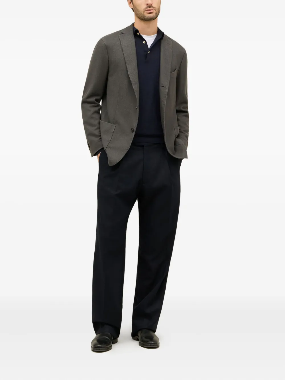 Boglioli textured three-button blazer | Suit & Dinner Jackets | Image 2