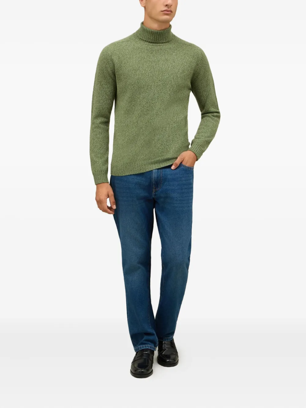 Boglioli roll-neck speckled sweater | Knitted Sweaters | Image 2