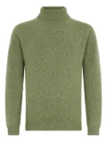 Boglioli roll-neck speckled sweater - Green