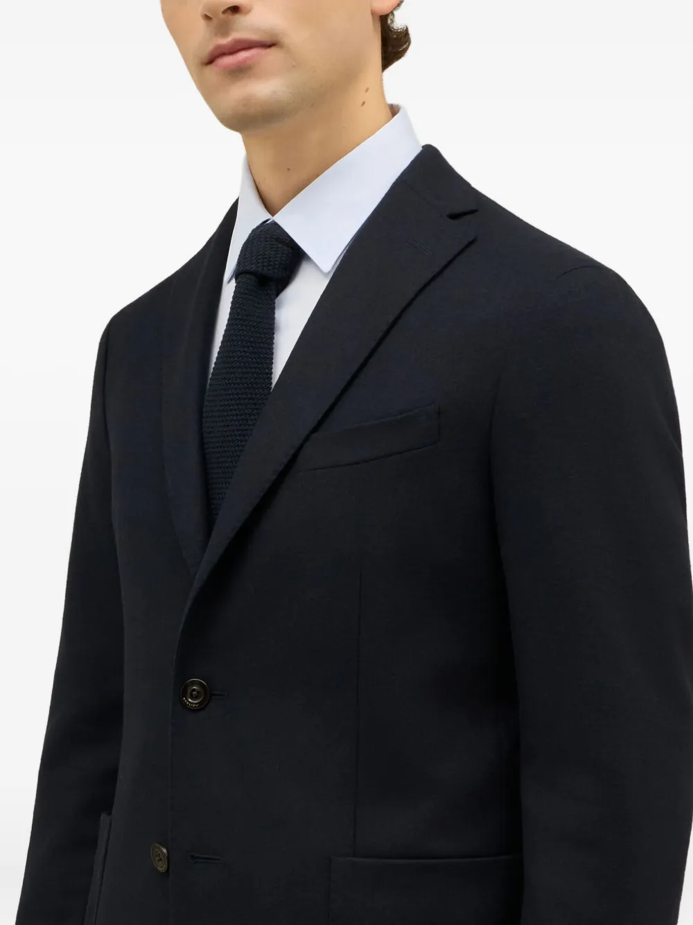 Boglioli Pak met opgestikte zak Blauw