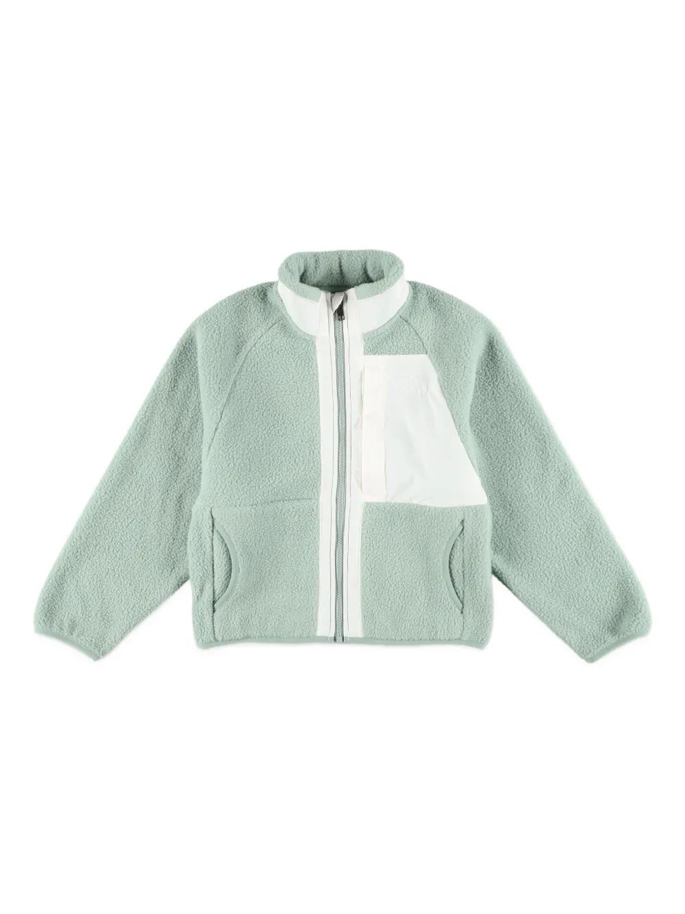 The North Face Kids パネル フリースジャケット - グリーン The North Face Kids パネル フリースジャケット - グリーン