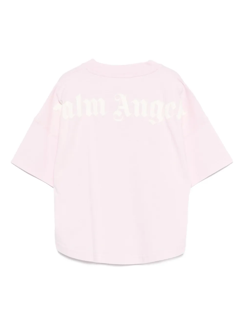 Palm Angels Kids neck-logo cotton T-shirt | Girls T-Shirts | Image 2