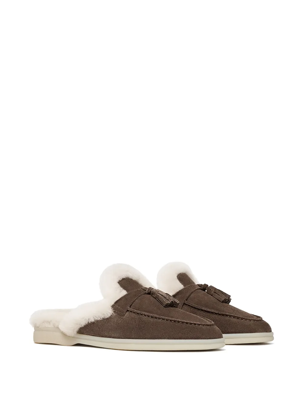 Scarosso tassel-embellished suede mules Bruin