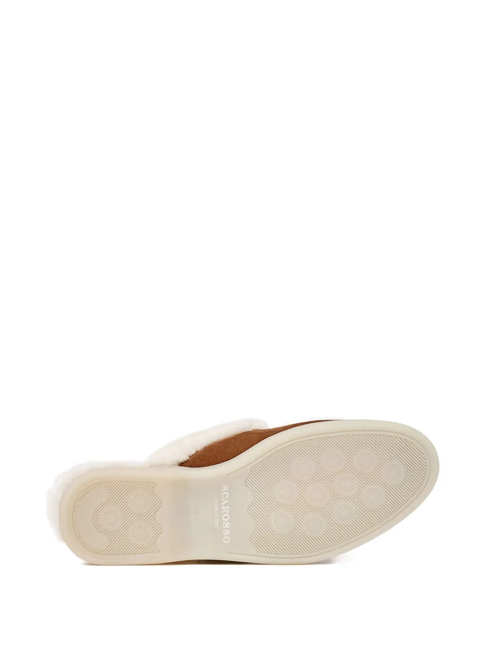 Scarosso tassel-embellished suede mules Brown