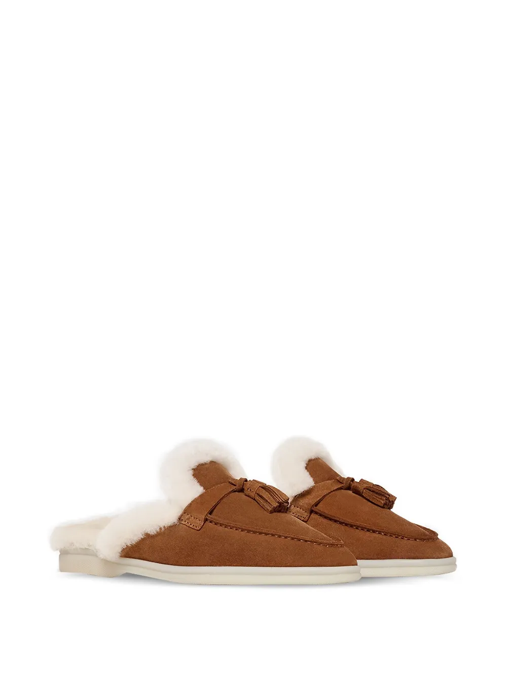 Scarosso tassel-embellished suede mules | Flat Mules | Image 2