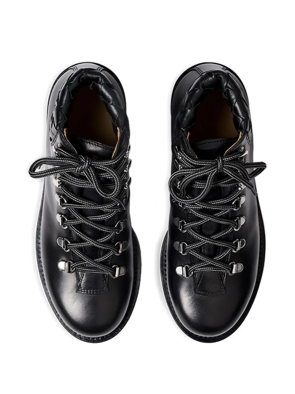 Scarosso Catherine leather lace-up boots Black