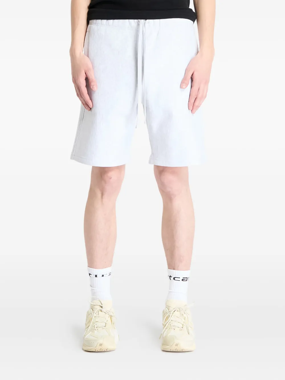 Carhartt WIP script-logo sweat shorts Grijs