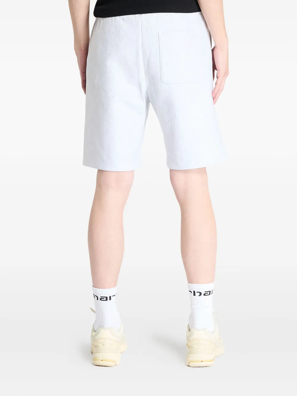 Carhartt WIP script-logo sweat shorts Grijs