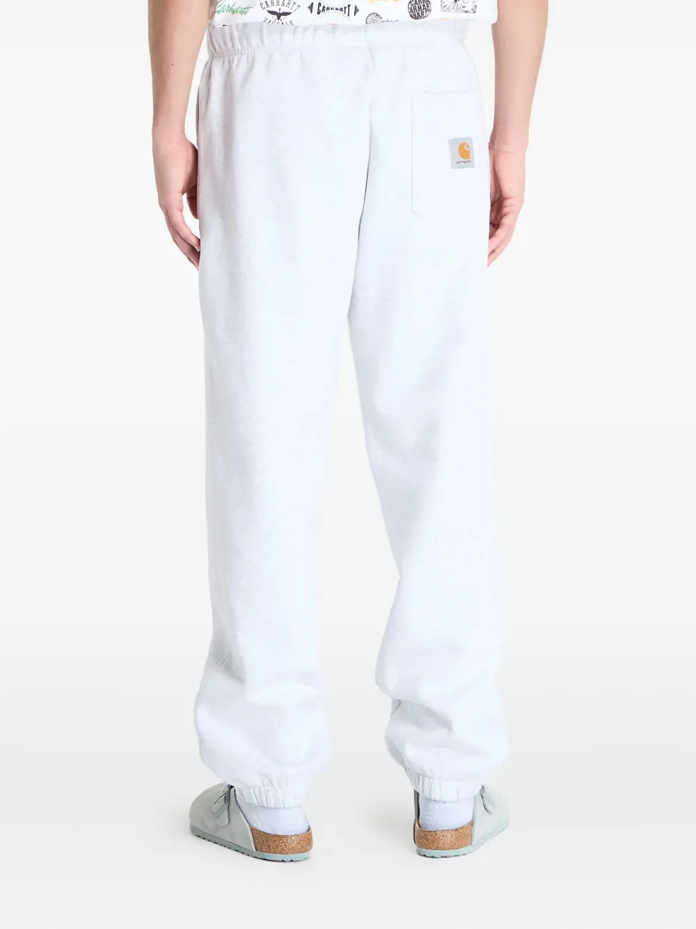 Carhartt WIP logo-patch track pants Wit