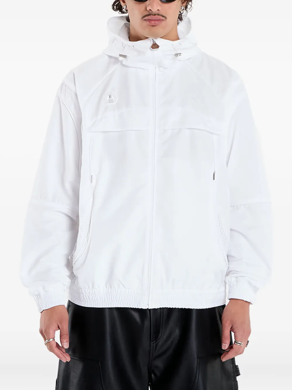 Puma X Skepta Hoodie Mesh-panel Jacket In White