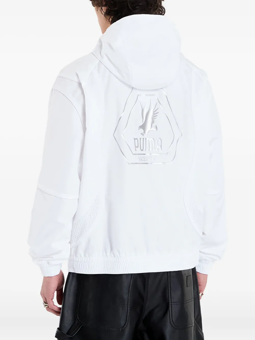 Puma X Skepta Hoodie Mesh-panel Jacket In White