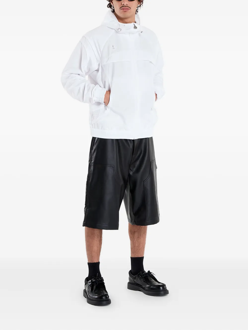 Puma X Skepta Hoodie Mesh-panel Jacket In White