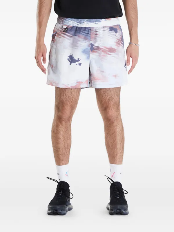 nike all over print swim shorts
