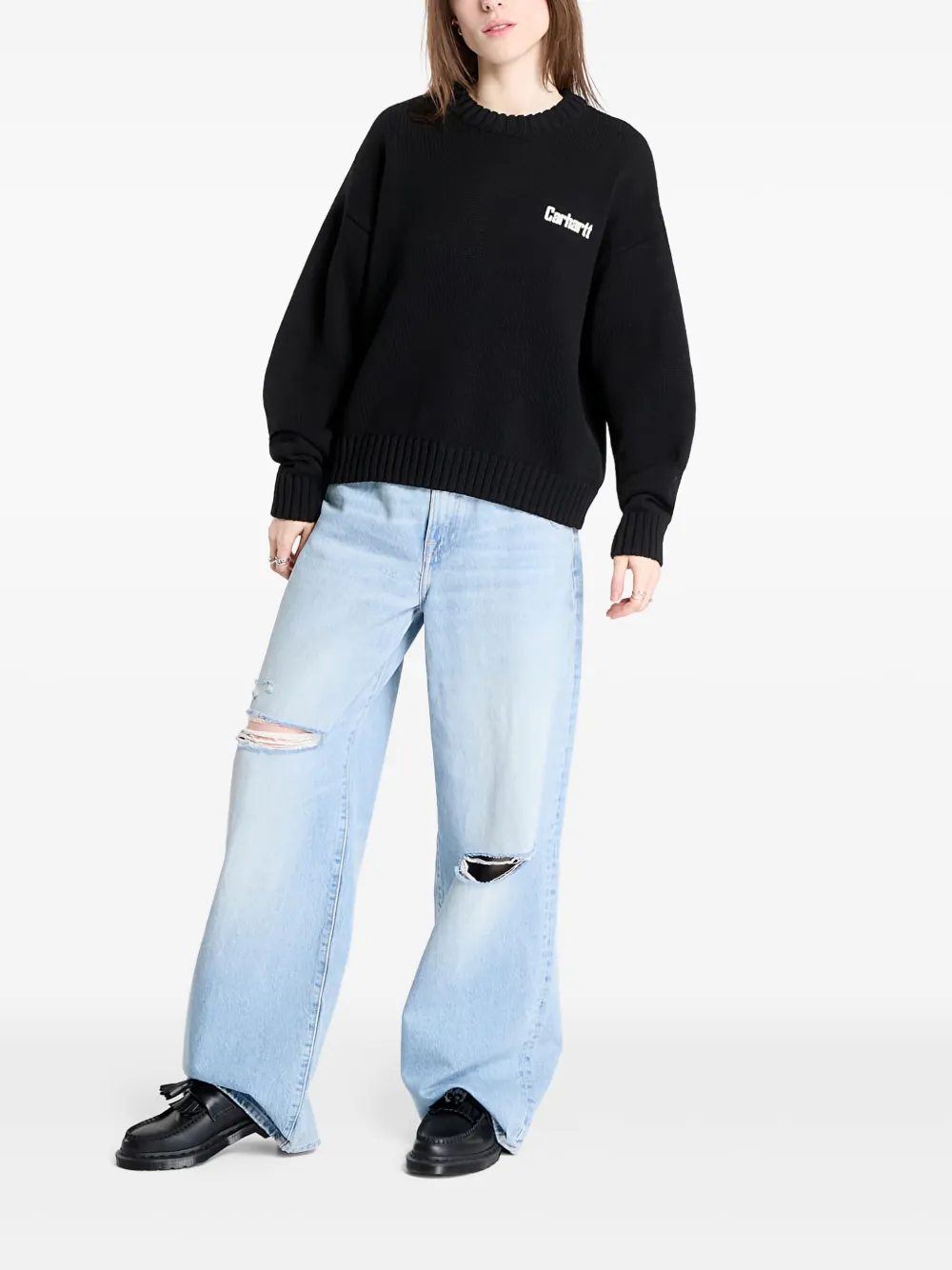 Carhartt WIP logo-detail heart-print sweater | Knitted Sweaters | Image 2