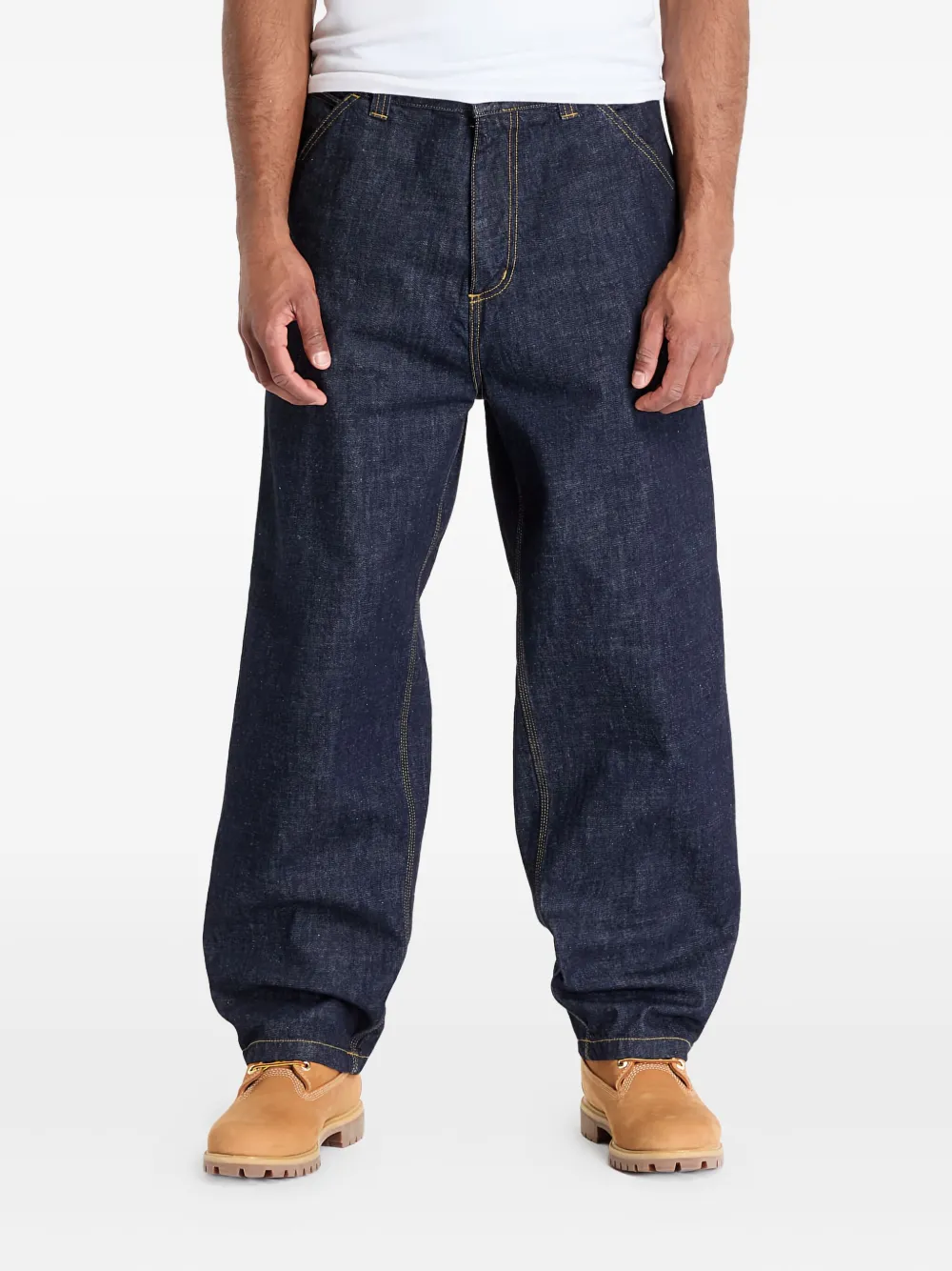 Carhartt WIP logo-patch jeans | Blue | Image 1