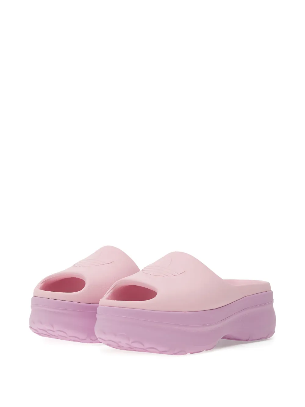 adidas Adifom slippers met plateauzool en logo Roze
