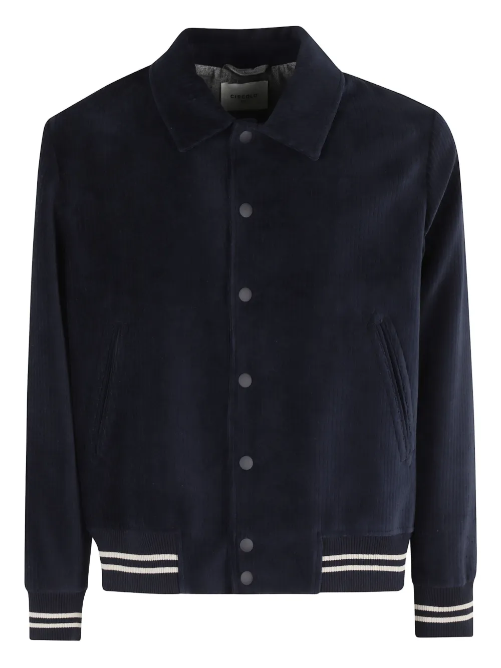 Circolo 1901 corduroy baseball jacket Blauw