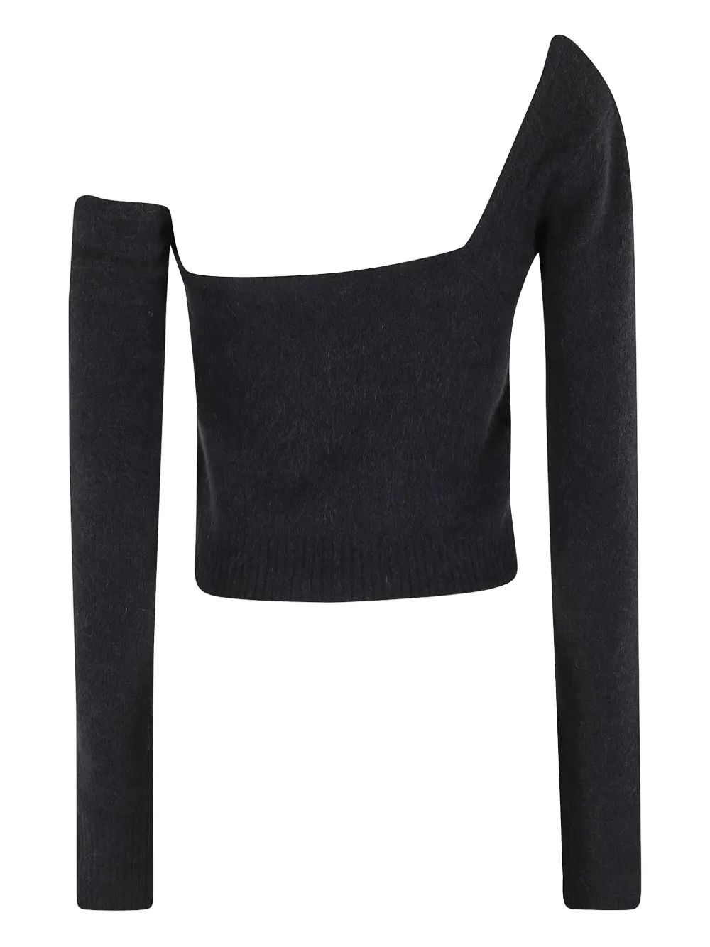 Blumarine one-shoulder embellished top Zwart