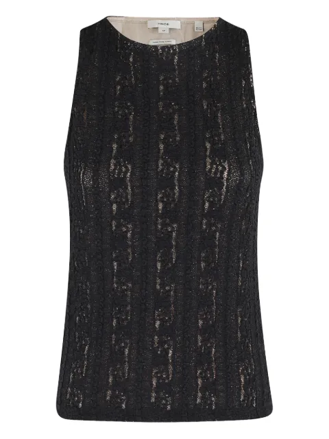 Vince lace-pattern vest