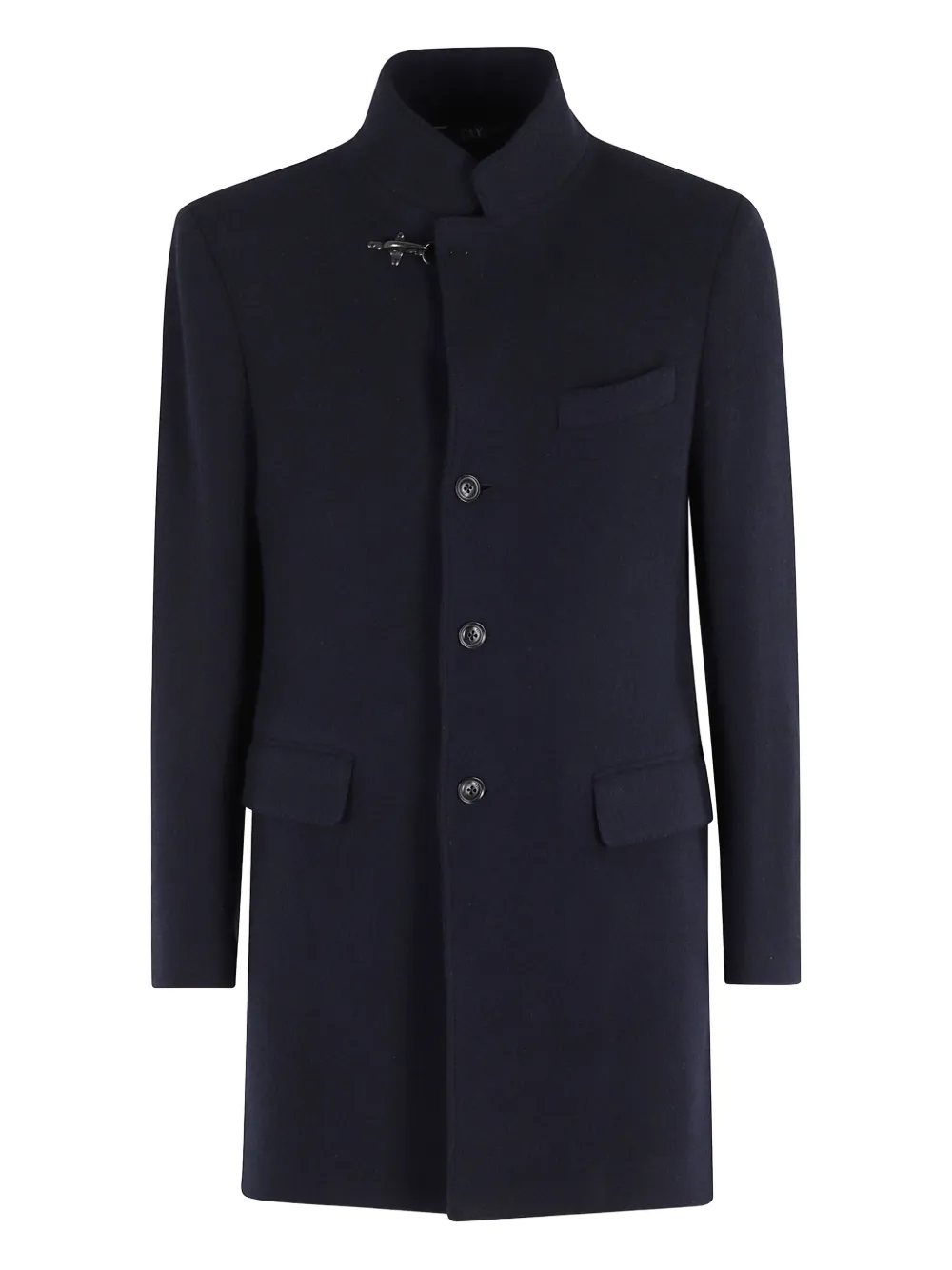 Fay wool single-breasted coat Blauw