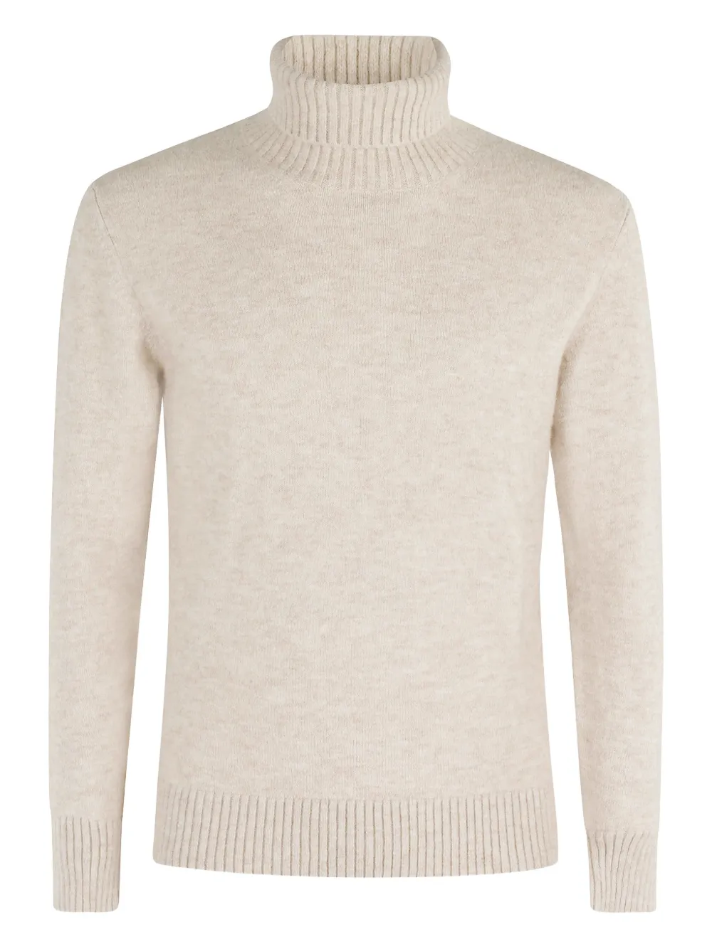 Kangra turtleneck ribbed-hem sweater Beige