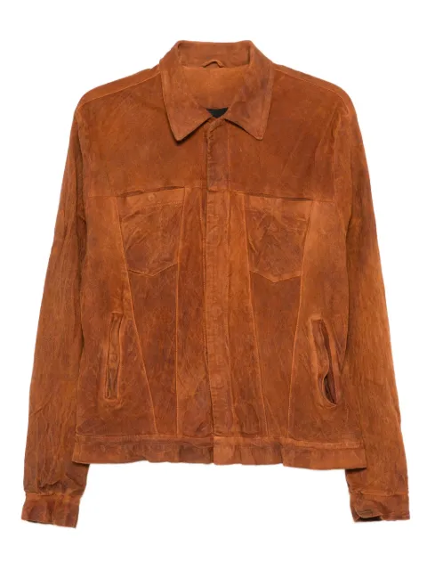 Giorgio Brato washed leather jacket