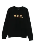 A.P.C. logo-embroidered sweatshirt - Black