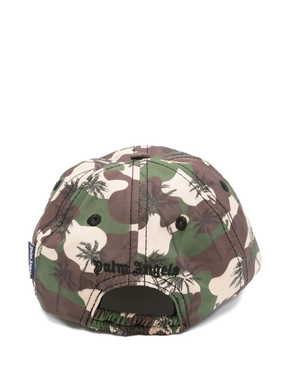 Palm Angels Kids curved camouflage cap - Bruin