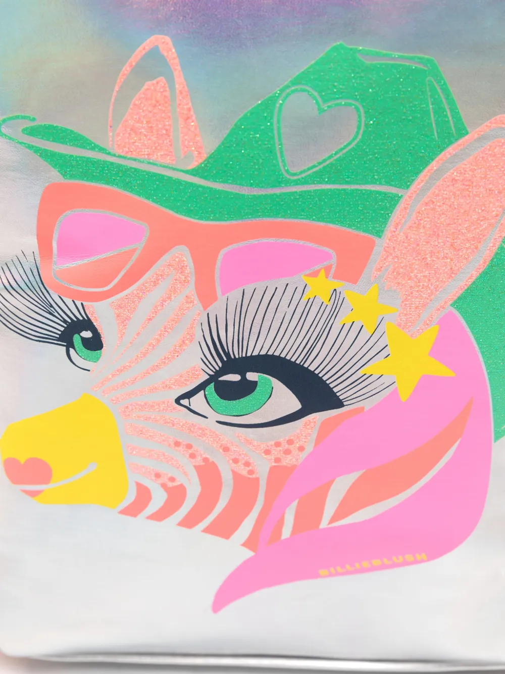 Billieblush Rugzak met zebraprint en franje Zilver