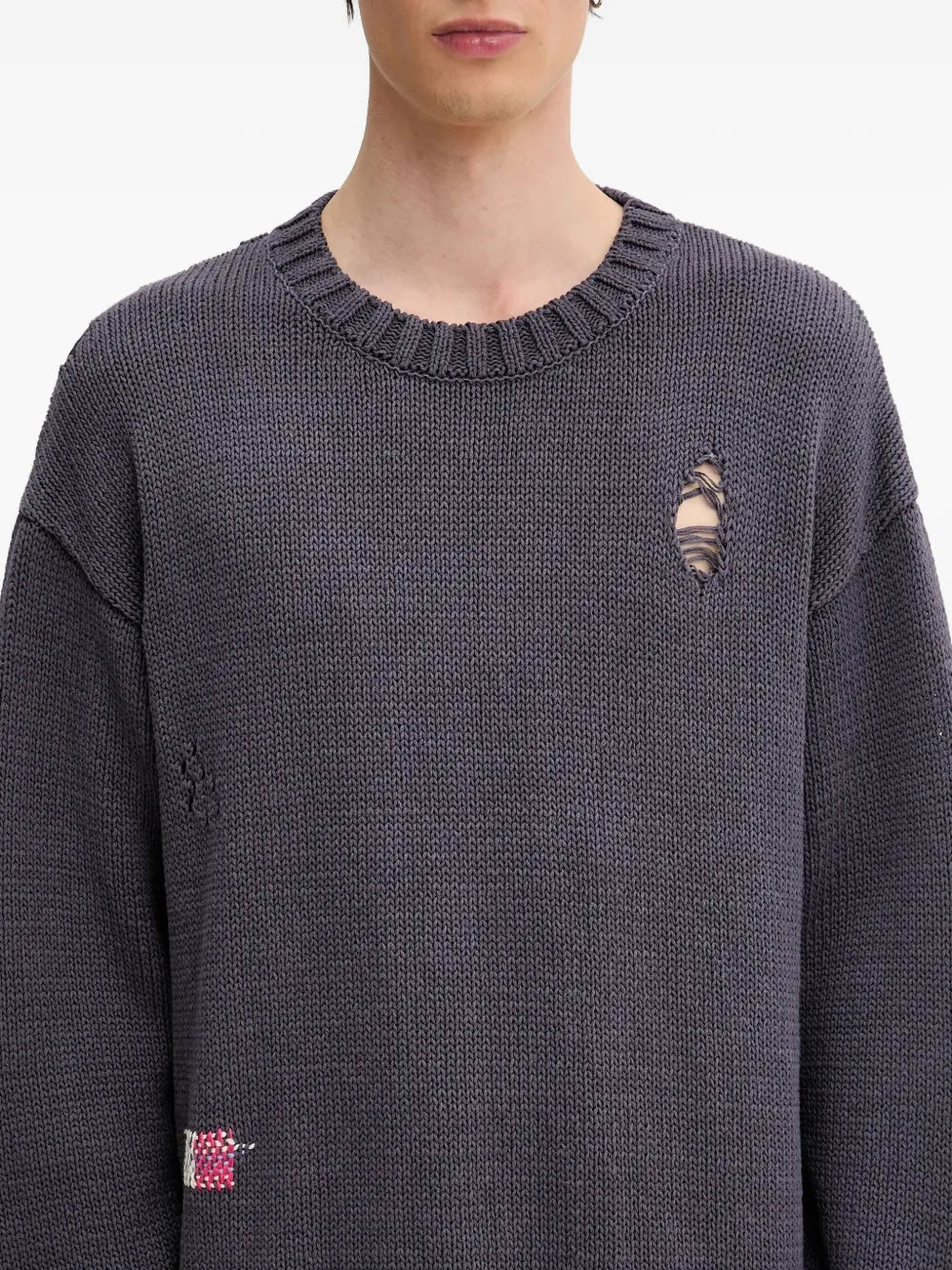 Neighborhood Gerafelde trui Grijs