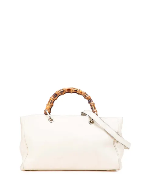 Gucci Pre-Owned 2016-2025 Medium Calfskin Bamboo Shopper satchel