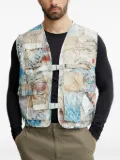 Columbia patchwork-print gilet - 335 BEIGE