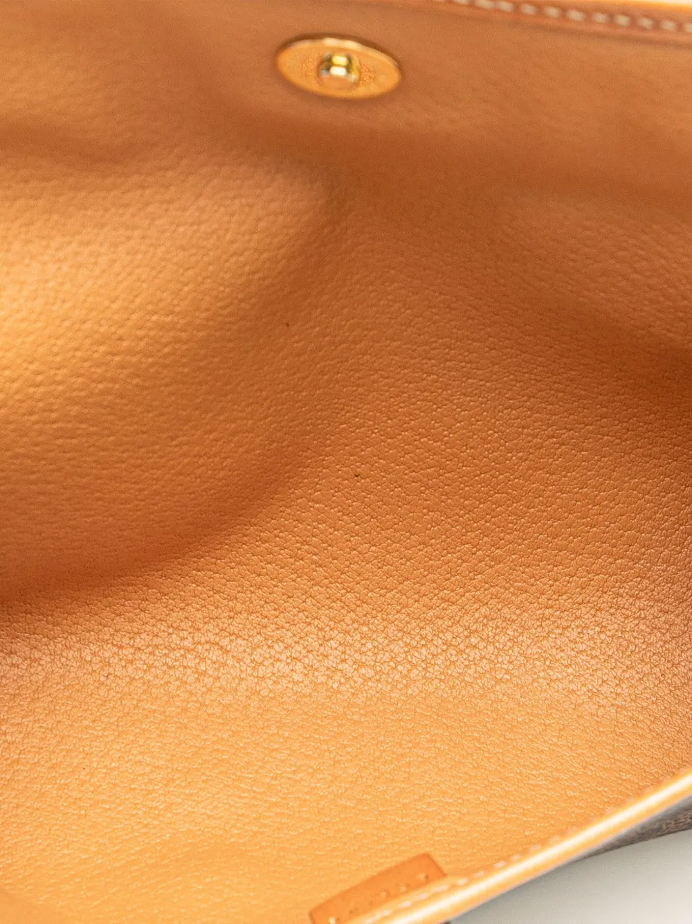 Pre-owned Celine 1997 Macadam Coated Canvas Clutch Bag In Brown