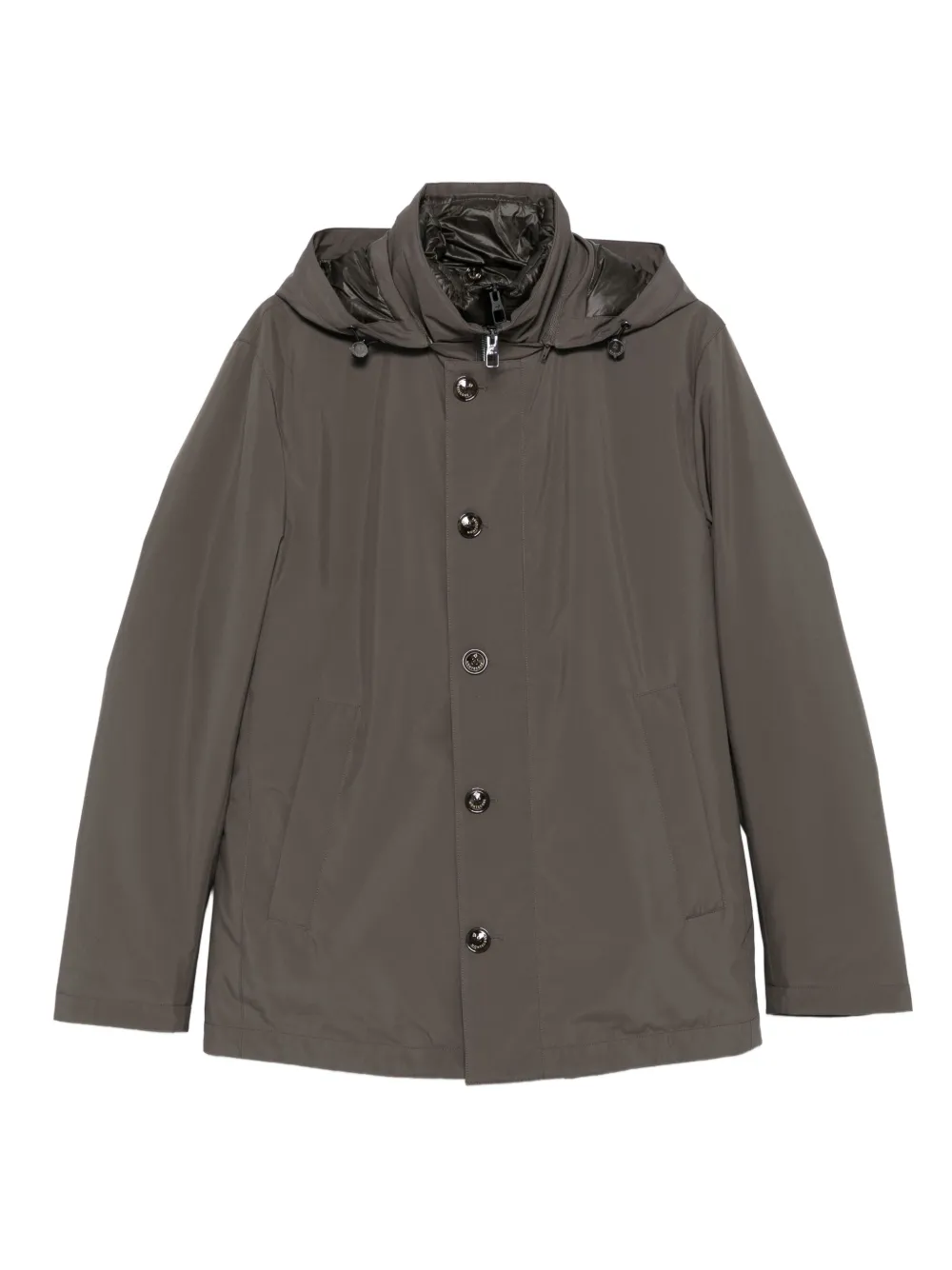 Montecore Hooded Layered Jacket In Green