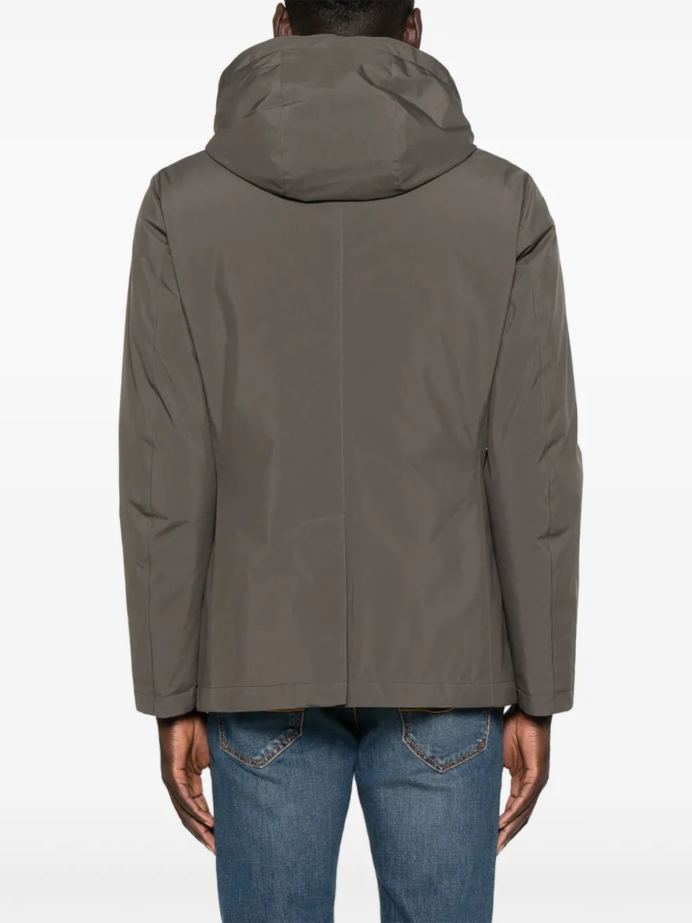 Montecore Hooded Layered Jacket In Green